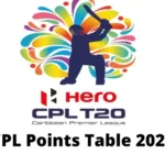 CPL Points Table 2021